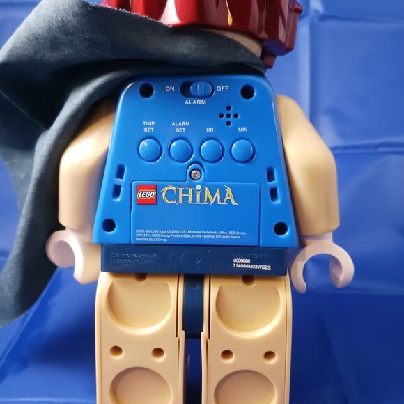 Lego Legends of Chima Laval Blue Minifigure Kids Bedroom Digital Alarm Clock 9" - Picture 5 of 10